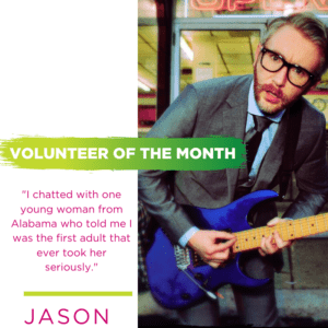 Jason, Volunteer of the Month